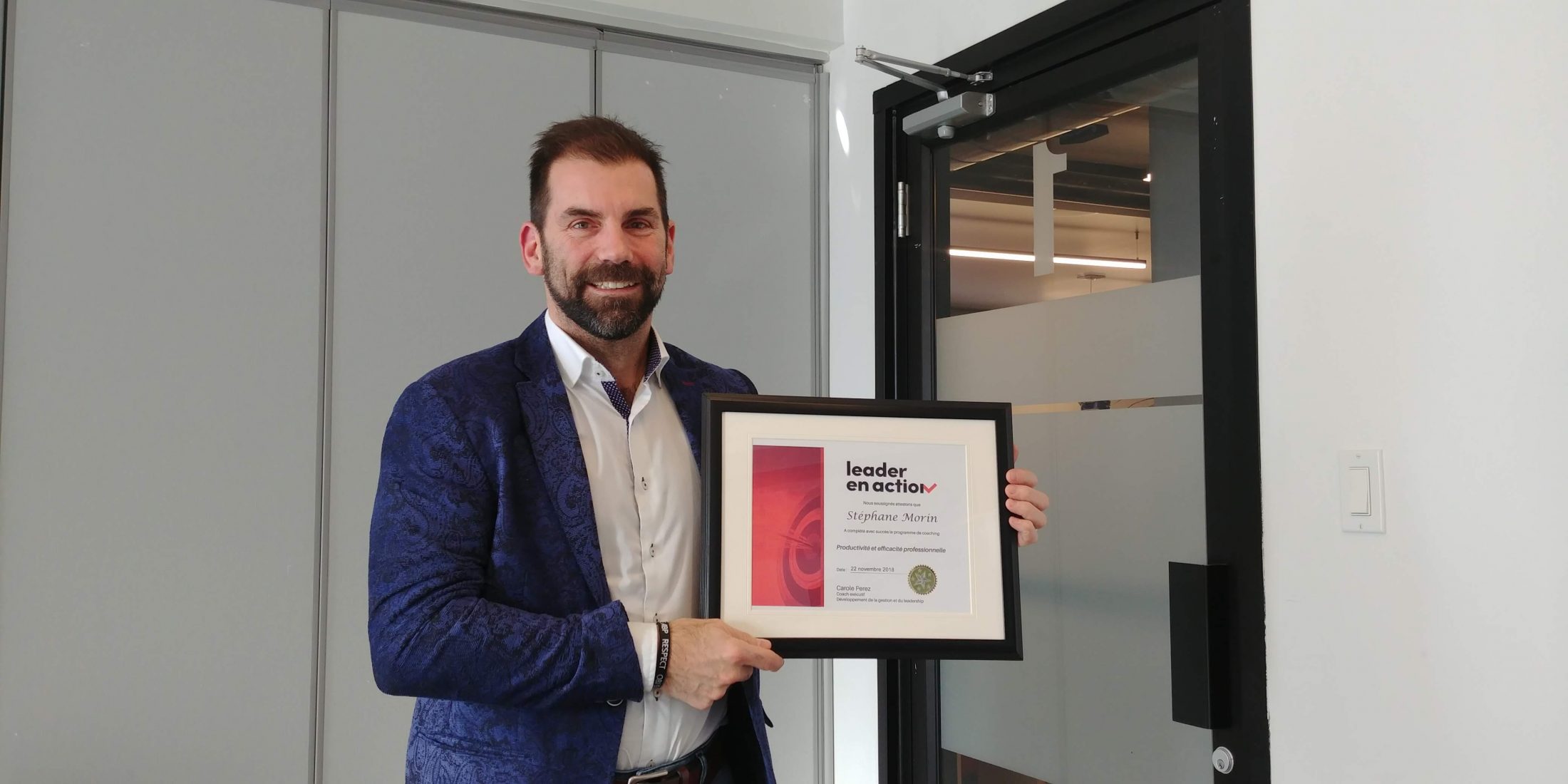 Productivité professionnelle et efficacité personnelle, graduation de Stéphane Morin du Groupe ABP Leadership coaching gestion du temps priorités productivité efficacité